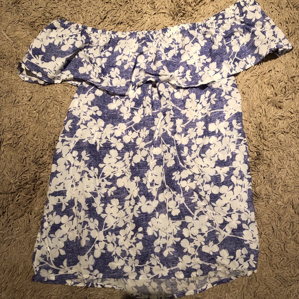 off the shoulder floral top
